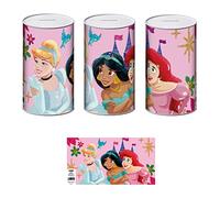 ARDITEX WD15619 Hucha de Metal de 10x10x17.5 cm. de Disney-Princesas