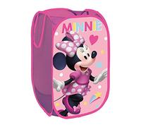 ARDITEX Cesta Plegable Infantil Minnie Mouse, Organizador Rectangular con Asas para Almacenaje de Ropa y Guardar Juguetes, Flexible, Ligero y Resistente 36 x 36 x 58 cm