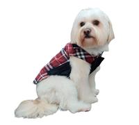 DISNEY 69078 - Chaleco para Mascotas Cuadro Navideño Mujer Color: Rojo Talla: Medium