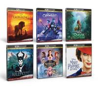 Disney 8-Movie 4K Ultra HD + Blu-ray Collection: The Lion King (1994) / The Lion King (2019) / Frozen II / Onward / Raya and the Last Dragon / Mary Poppins Returns / The Nutcracker and the Four Realms