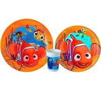 Disney 8 platos de papel Nemo de 23 cm + 8 platos Nemo de 20 cm + 8 vasos para fiestas y cumpleaños