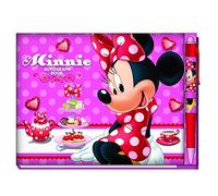 Disney 85972 - Libro de autógrafos de Minnie Mouse con bolígrafo