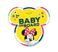 Disney 9613 Pizarra con Ventosa Ganchos Baby On Board Minnie