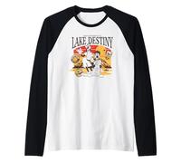 Disney A Goofy Movie Enjoy The Serenity of Big Retro Poster Camiseta Manga Raglan