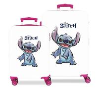 Trolley disney abs luggage set 2/ 55-65cm.4w.adorable stitch blan Talla única