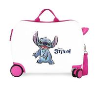Disney Adorable Stitch Moods Maleta de Cabina Rígida ABS Cierre de combinación Lateral 4 Ruedas Dobles Equipaje Mano