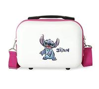 Disney Adorable Stitch Nececer Adaptable Blanco 29x21x15 cms Rígido ABS 9,14L 0,6 kgs