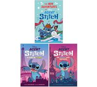 Disney Agent Stitch Series 3 Books Collection Set By DK & Steve Behling (The New Adventures of Disney Agent Stitch, A Study in Slime & The Trouble with Toothoids)
