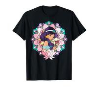 Disney Aladdin Jasmine Stained Glass Lotus Graphic Camiseta Camiseta