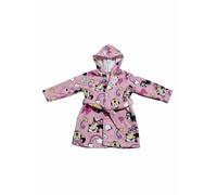 Disney Albornoz Infantil de Microfibra con Capucha, Diseños Frozen, Minnie Mouse y Spider-Man, Secado Rápido, Suave y Ligero, con Cinturón Ajustable (FR/ES, Edad, 3 años, 4 años, Minnie)