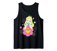 Disney Alice in Wonderland Afternoon Flowers Retro Color Camiseta sin Mangas