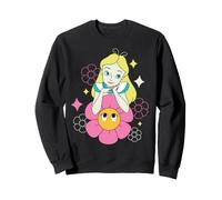 Disney Alice in Wonderland Afternoon Flowers Retro Color Sudadera