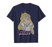 Disney Alice In Wonderland Alice Bubble Texto Camiseta