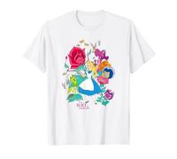 Disney Alice in Wonderland Alice Floral Forest Camiseta