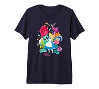 Disney Alice in Wonderland Alice Floral Forest Camiseta premium
