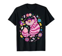 Disney Alice in Wonderland Cheshire Cat Tea Party Collage Camiseta