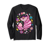 Disney Alice in Wonderland Cheshire Cat Tea Party Collage Manga Larga