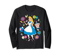 Disney Alice in Wonderland Curious Tea Party Collage Manga Larga