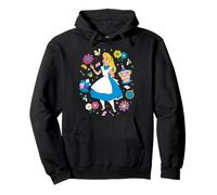 Disney Alice in Wonderland Curious Tea Party Collage Sudadera con Capucha