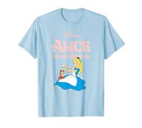 Disney Alice in Wonderland Flowers For Dinah Camiseta, Hombre, Azul Bebé, XXL
