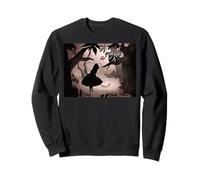 Disney Alice In Wonderland Forest Silueta Sudadera