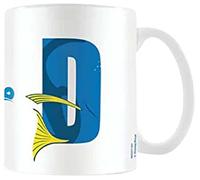 Disney Alphabet Taza personalizada (D para Dory Design) Taza de café de cerámica de 325 ml en caja de regalo de Disney - Producto oficial