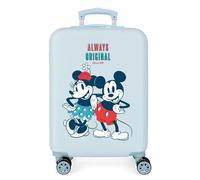 Disney Always Original Maleta de Cabina Azul 38x55x20 cms Rígida ABS Cierre de combinación Lateral 34L 2,7 kgs 4 Ruedas Dobles 0