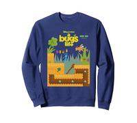 Disney and Pixar’s A Bug’s Life Retro 8-bit Video Game Sudadera, Unisex para Adultos, Azul Marino, XXL