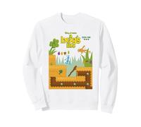 Disney and Pixar’s A Bug’s Life Retro 8-bit Video Game Sudadera, Unisex para Adultos, Blanco, S