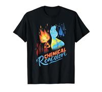 Disney and Pixar’s Elemental Chemical Reaction Ember & Wade Camiseta, Hombre, Negro, 3XL