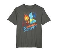 Disney and Pixar’s Elemental Chemical Reaction Ember & Wade Camiseta, Hombre Tallas Grandes, Asfalto, 5X Alto