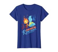 Disney and Pixar’s Elemental Chemical Reaction Ember & Wade Camiseta, Mujer, Azul Real, S