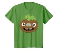 Disney and Pixar’s Elemental Clod Earth Big Face Costume Camiseta, Niños, Hierba, 3 años