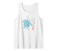 Disney and Pixar’s Monsters, Inc. Sulley Kitty and Boo Camiseta sin Mangas, Hombre, Blanco, M