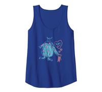 Disney and Pixar’s Monsters, Inc. Sulley Kitty and Boo Camiseta sin Mangas, Mujer, Azul Real, M