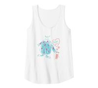 Disney and Pixar’s Monsters, Inc. Sulley Kitty and Boo Camiseta sin Mangas, Mujer, Blanco, L
