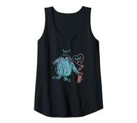 Disney and Pixar’s Monsters, Inc. Sulley Kitty and Boo Camiseta sin Mangas, Mujer, Negro, XL