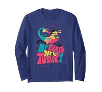 Disney and Pixar’s Up Kevin Dug My Favorite Day is Today Manga Larga, Unisex para Adultos, Azul Marino, XL