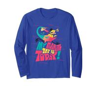 Disney and Pixar’s Up Kevin Dug My Favorite Day is Today Manga Larga, Unisex para Adultos, Azul Real, M