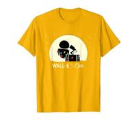 Disney and Pixar’s Wall-E and Eve Holiday Camiseta, Hombre, Dorado Brillante, 3XL