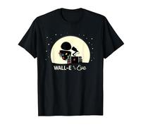 Disney and Pixar’s Wall-E and Eve Holiday Camiseta, Hombre, Negro, 3XL