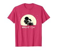 Disney and Pixar’s Wall-E and Eve Holiday Camiseta, Hombre, Rojo Jaspeado, L