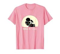 Disney and Pixar’s Wall-E and Eve Holiday Camiseta, Hombre, Rosado, S