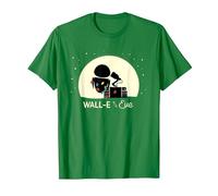 Disney and Pixar’s Wall-E and Eve Holiday Camiseta, Hombre, Verde Kelly, M