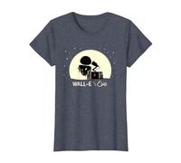 Disney and Pixar’s Wall-E and Eve Holiday Camiseta, Mujer, Azul Jaspeado, XL