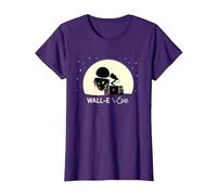Disney and Pixar’s Wall-E and Eve Holiday Camiseta, Mujer, Morado, XS