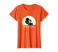 Disney and Pixar’s Wall-E and Eve Holiday Camiseta, Mujer, Naranja, XL