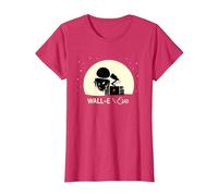 Disney and Pixar’s Wall-E and Eve Holiday Camiseta, Mujer, Rojo Jaspeado, M