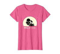 Disney and Pixar’s Wall-E and Eve Holiday Camiseta, Mujer, Rosa Jaspeado, XXL