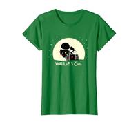 Disney and Pixar’s Wall-E and Eve Holiday Camiseta, Mujer, Verde Kelly, S